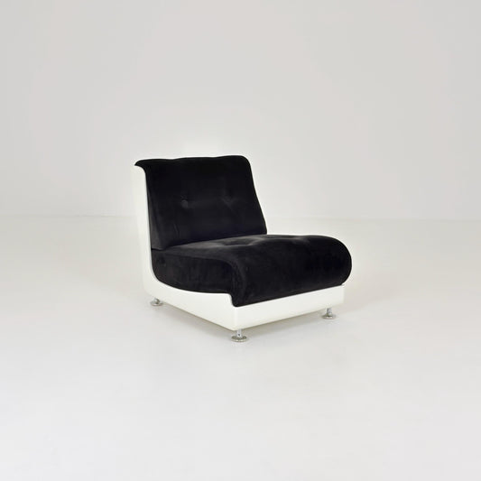 1 of 6 Rare Mid-Century Space Age Modular Lounge Chair by Mario Bellini for Roche Bobois, 1970s Italy