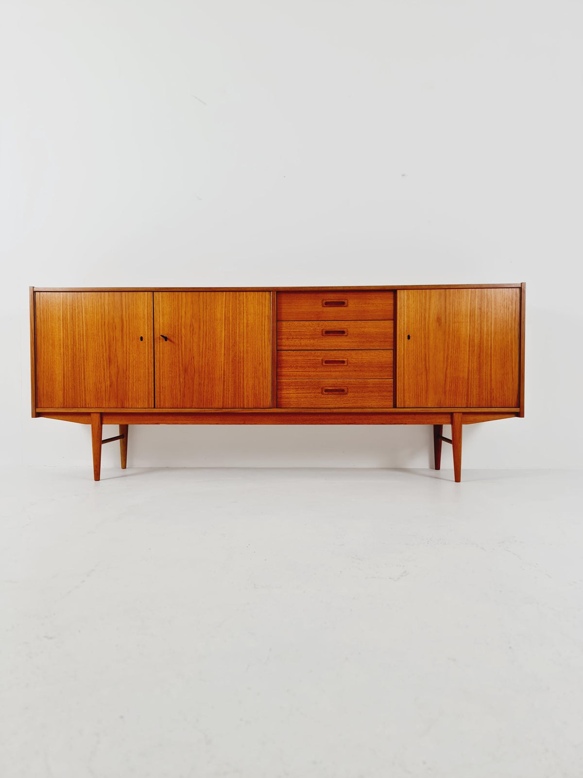 Mid century Modern German teak sideboard by WK möbel, 1960s