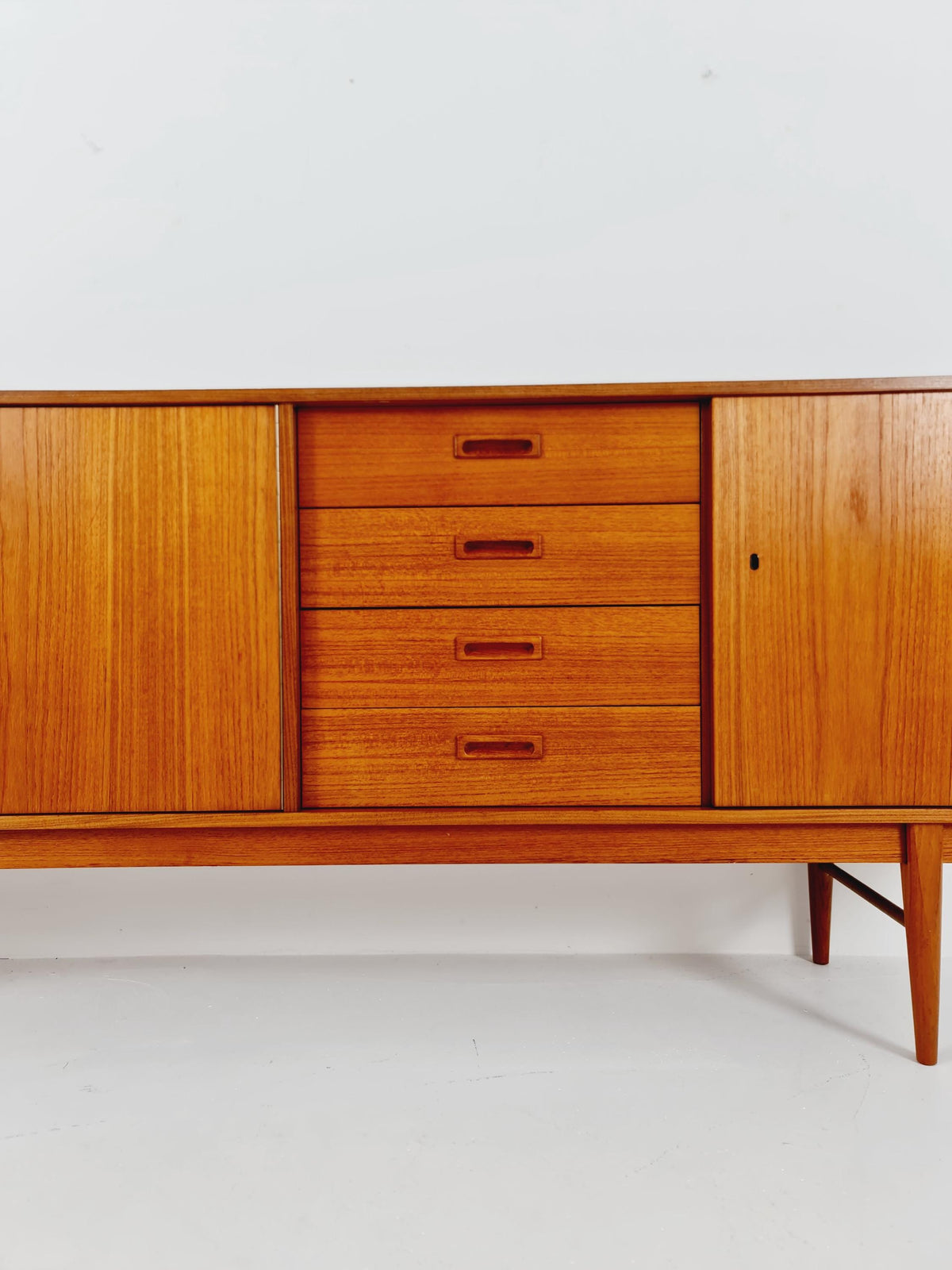 Mid century Modern German teak sideboard by WK möbel, 1960s