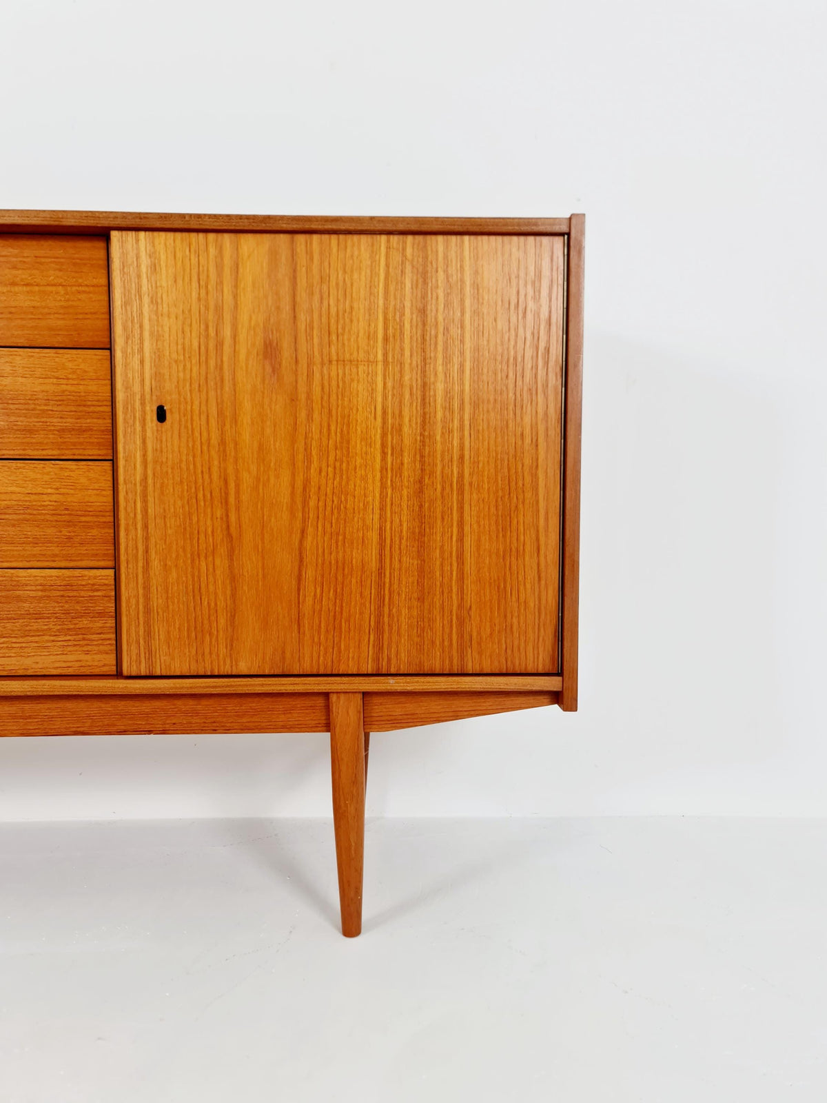 Mid century Modern German teak sideboard by WK möbel, 1960s