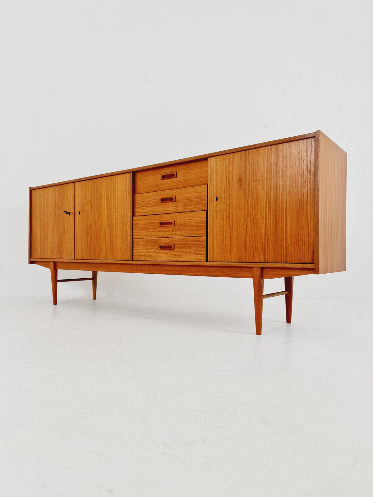 Mid century Modern German teak sideboard by WK möbel, 1960s