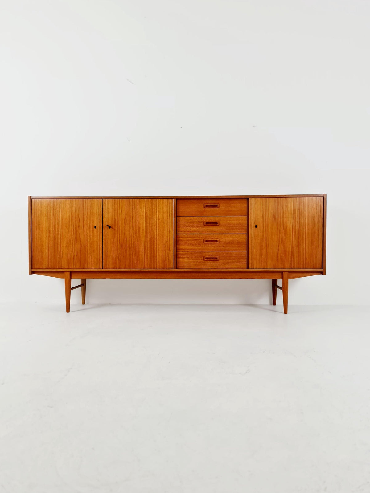 Mid century Modern German teak sideboard by WK möbel, 1960s