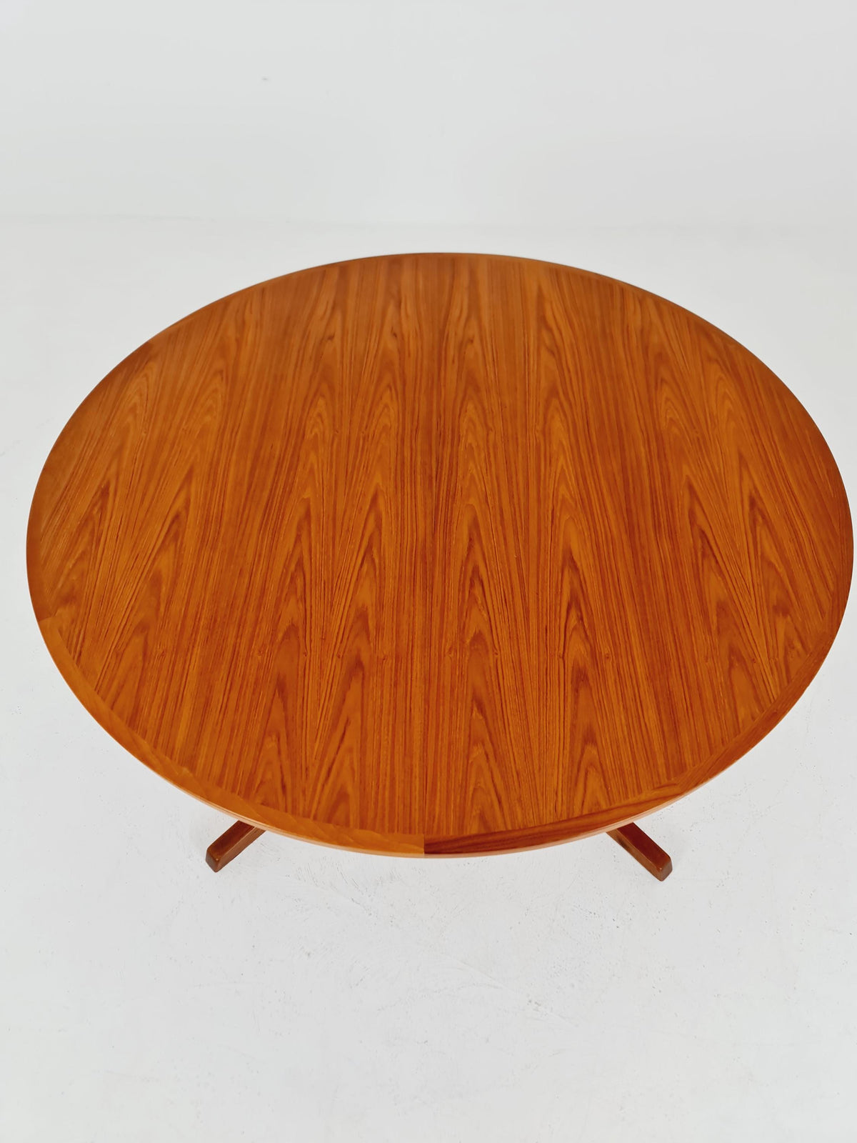 Mid century extendable Danish Modern Solid Teak XL dining table by Berhard Pedersen &Son , 1970s