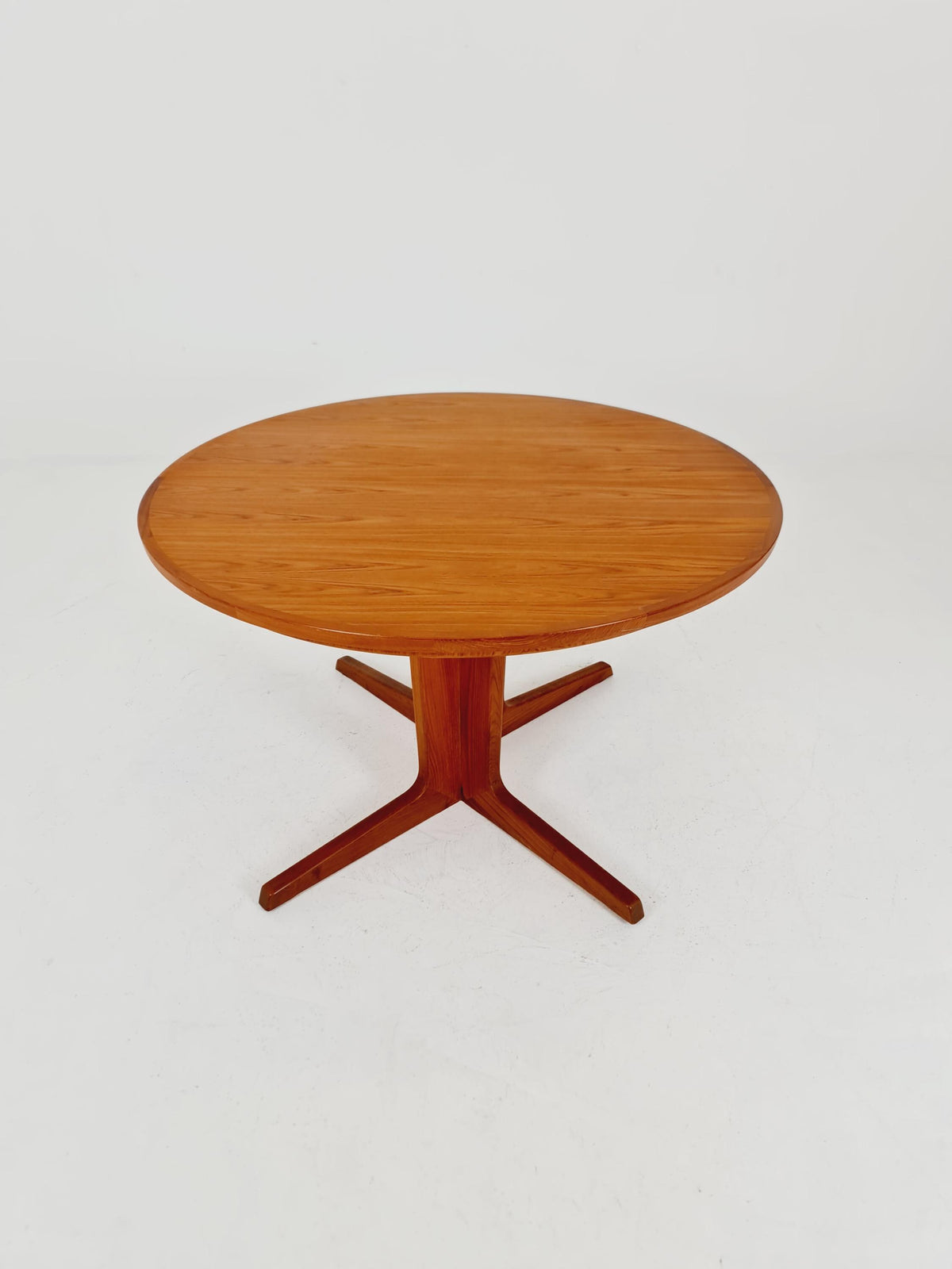 Mid century extendable Danish Modern Solid Teak XL dining table by Berhard Pedersen &Son , 1970s