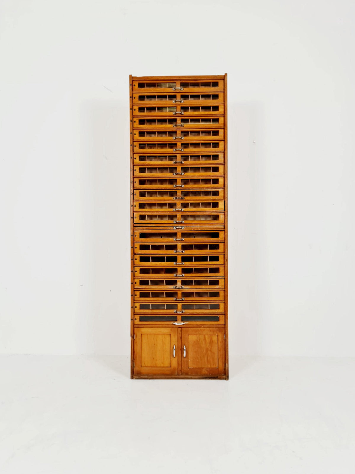 Mid century Bauhaus German Haberdashery cabinet in Wood , 1930s