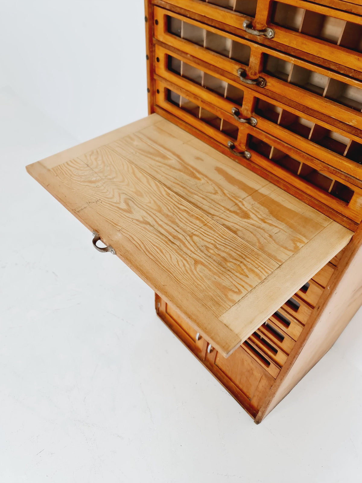 Mid century Bauhaus German Haberdashery cabinet in Wood , 1930s