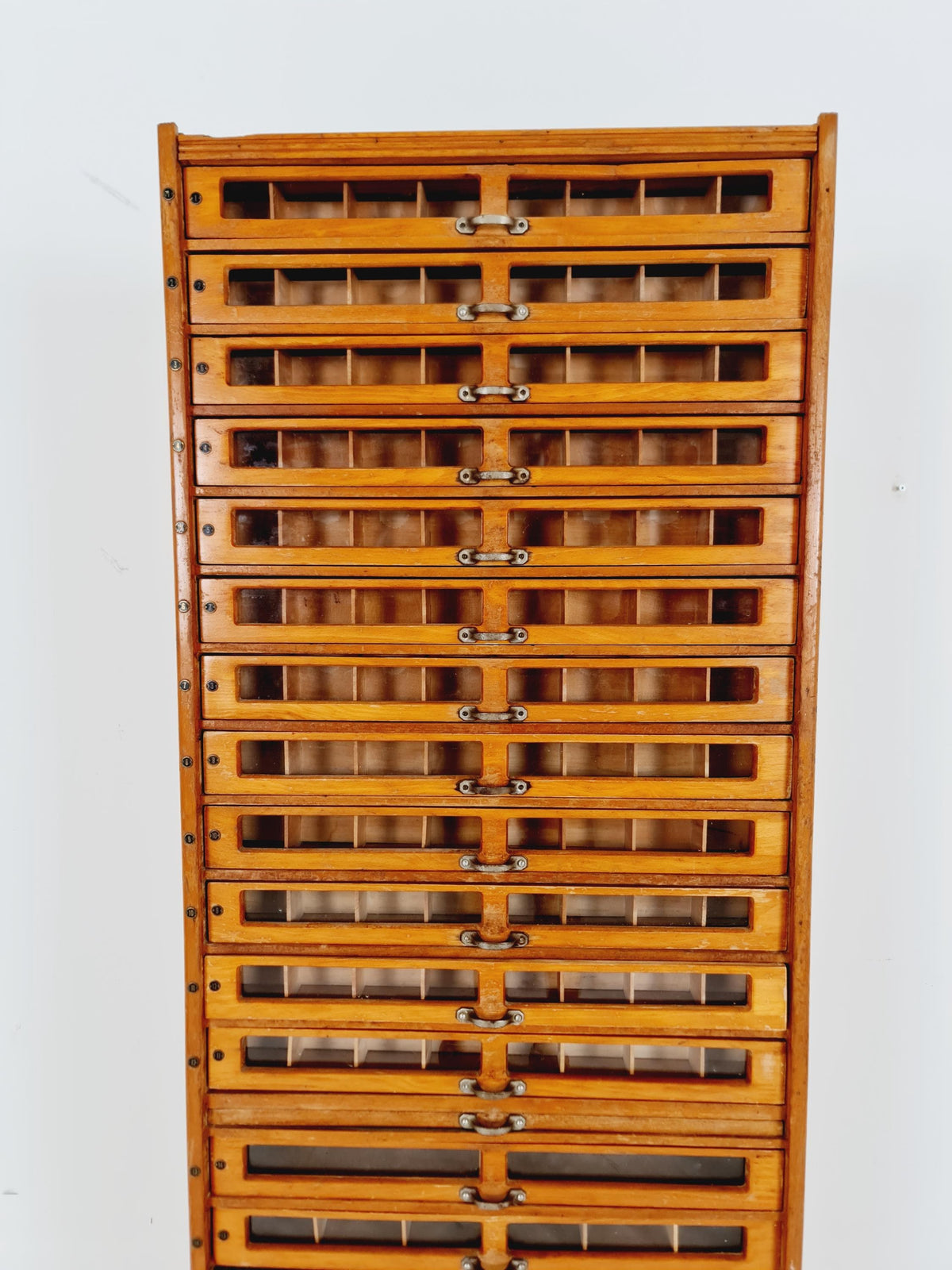Mid century Bauhaus German Haberdashery cabinet in Wood , 1930s
