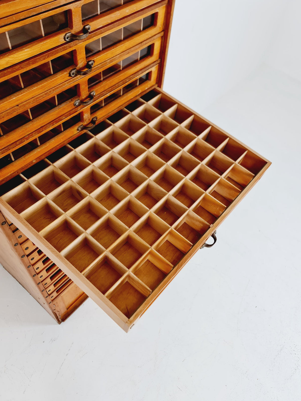Mid century Bauhaus German Haberdashery cabinet in Wood , 1930s