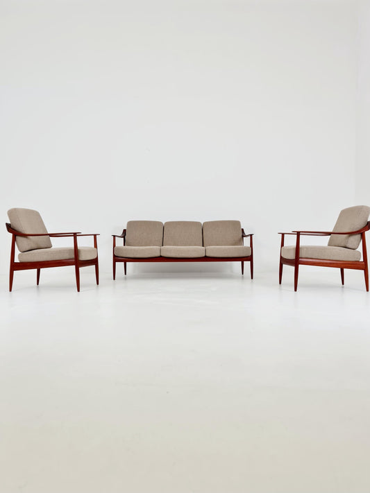 Midcentury Sofa Set by Walter Knoll for Knoll Antimott , Germany, 1960s,