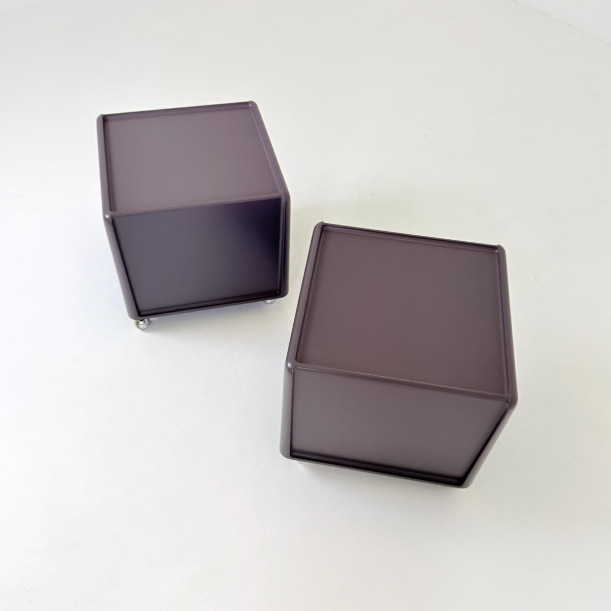 Rare Set of 2 Mid-Century Space Age Nightstands by Peter Ghyczy for Horn Collection, Germany, 1970s