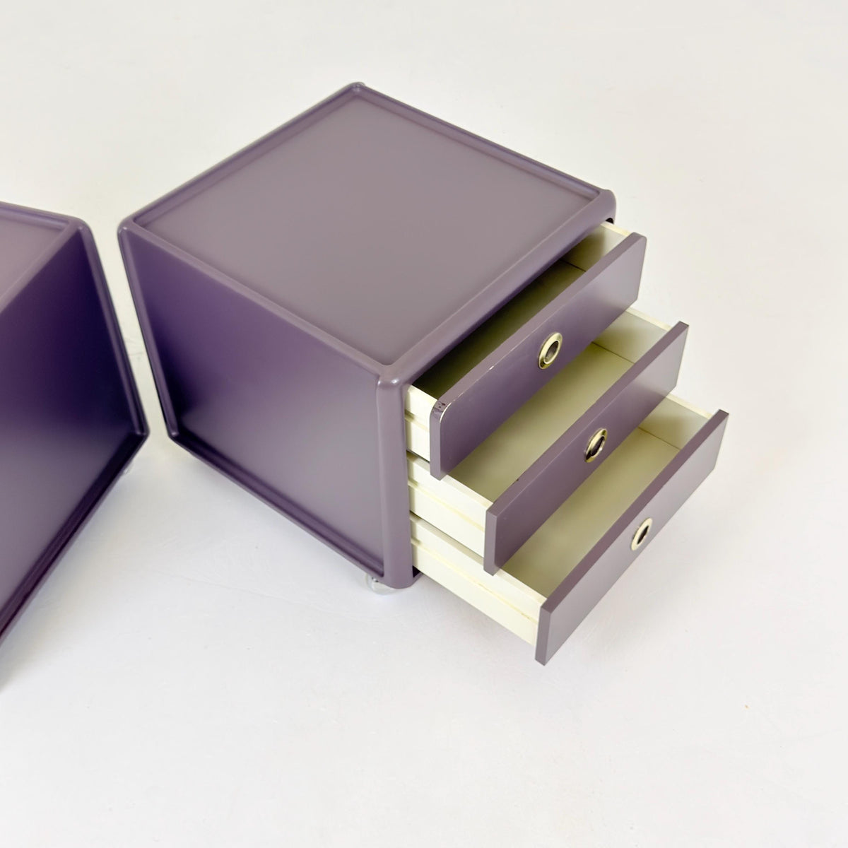 Rare Set of 2 Mid-Century Space Age Nightstands by Peter Ghyczy for Horn Collection, Germany, 1970s