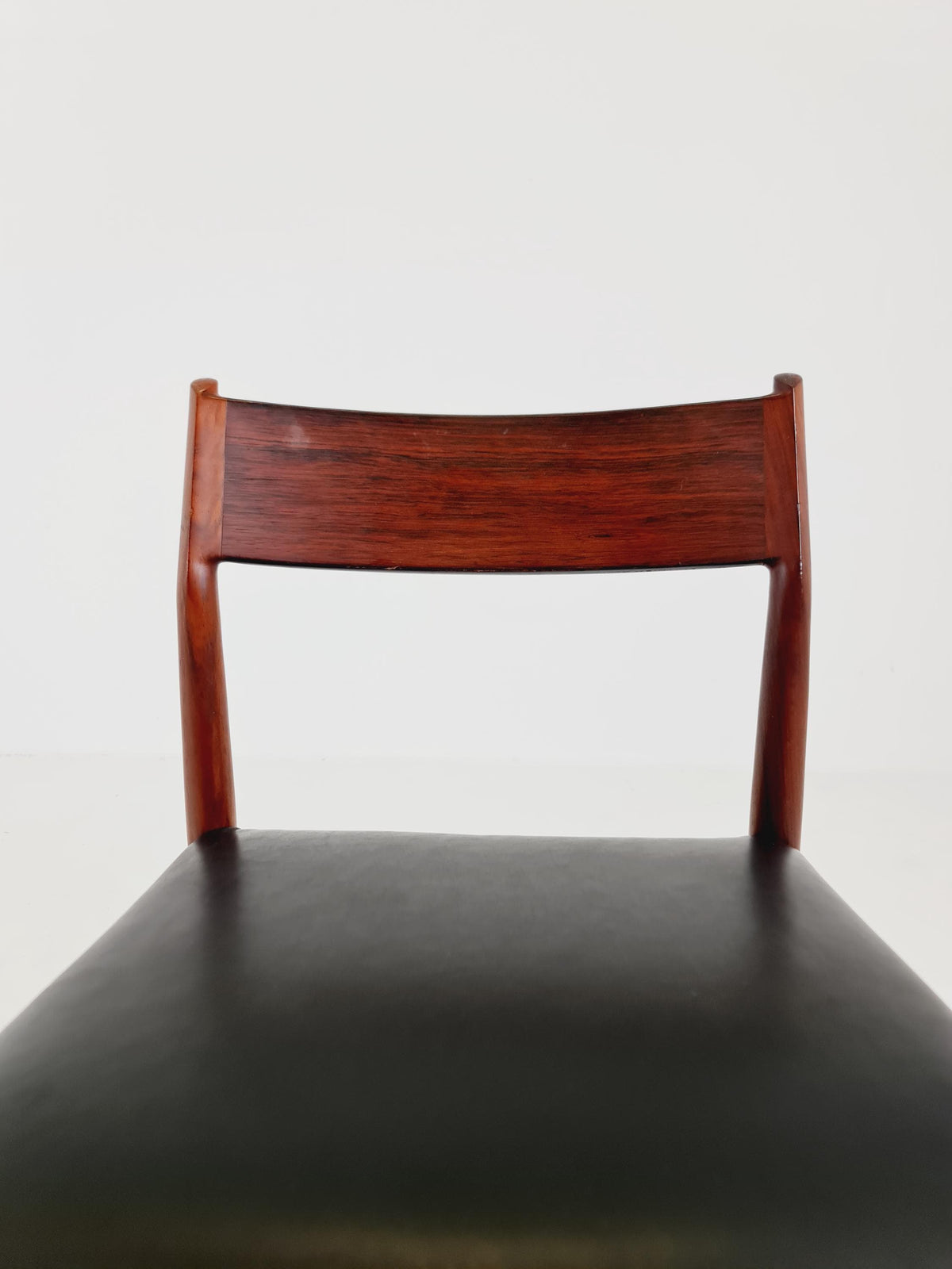 Danish teak and leather chair by Arne Vodder for Sibast Model 418 , 1960s
