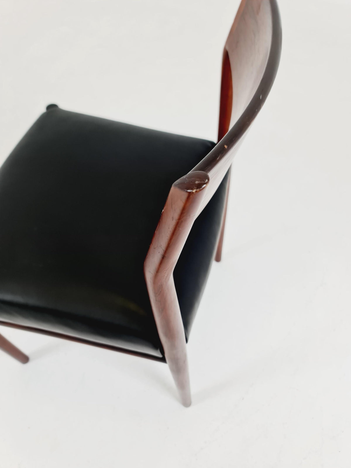 Danish teak and leather chair by Arne Vodder for Sibast Model 418 , 1960s