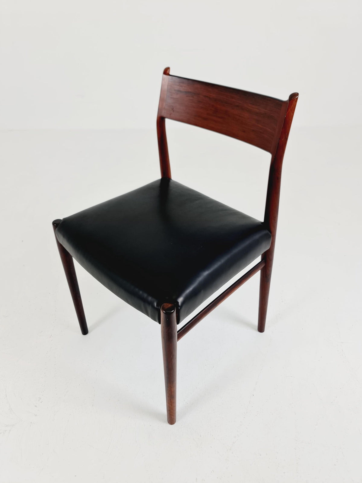 Danish teak and leather chair by Arne Vodder for Sibast Model 418 , 1960s