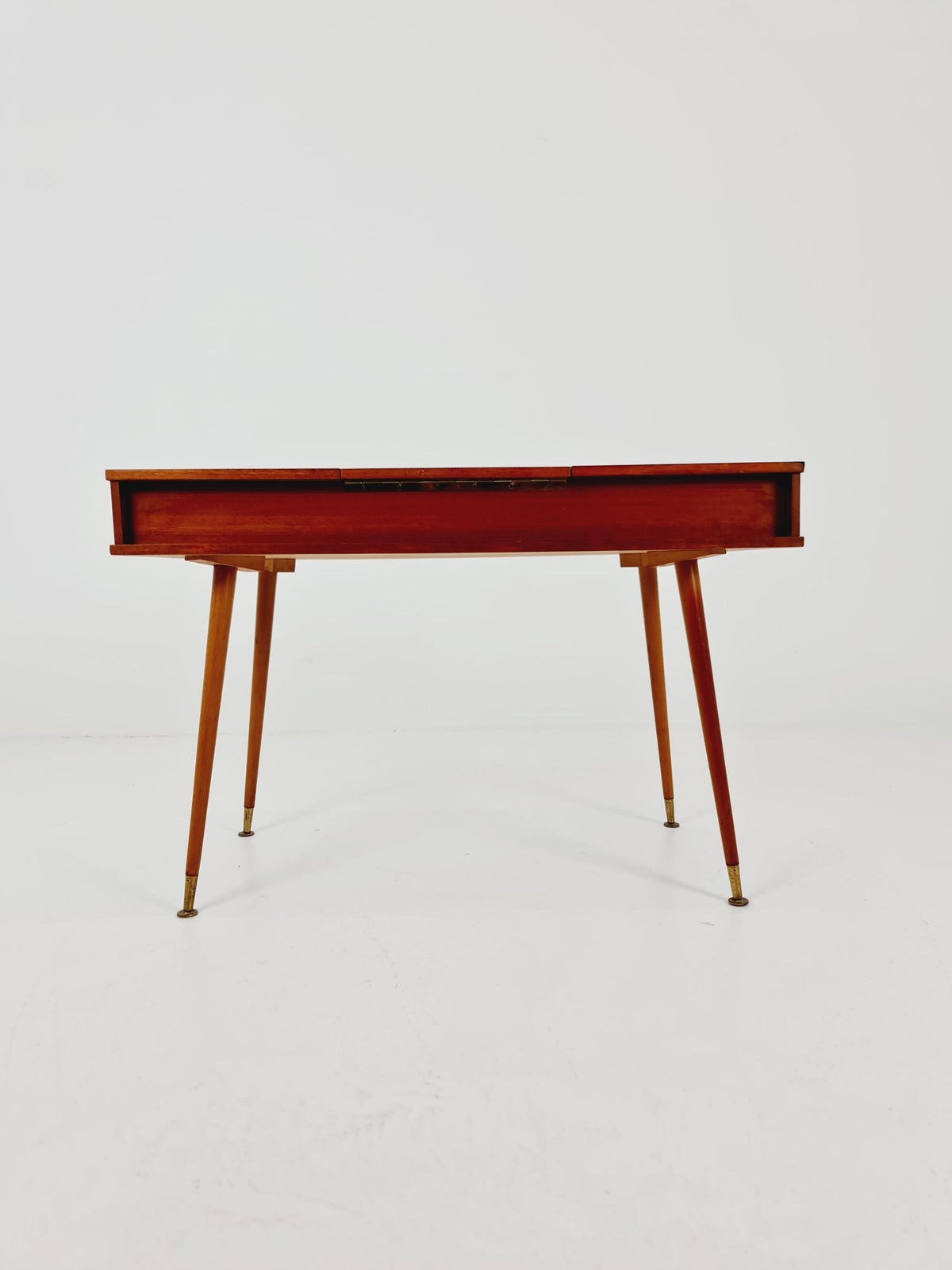 Mid Century Modern German Teak Desk / vanity table/ make up, 1950s