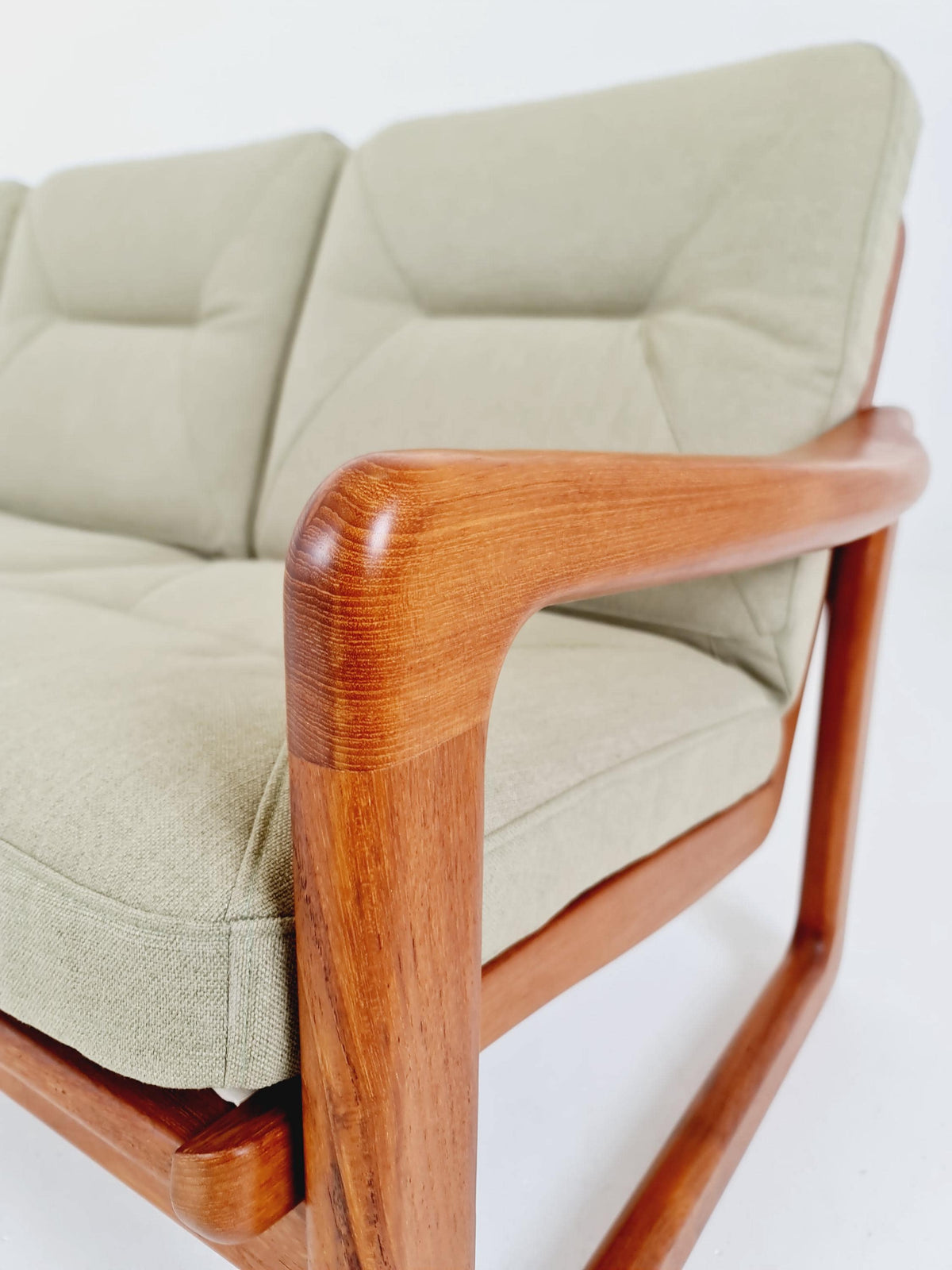 Mid century teak 3 -Seater Sofa by Holstebro Möbelfabrik , 1970s