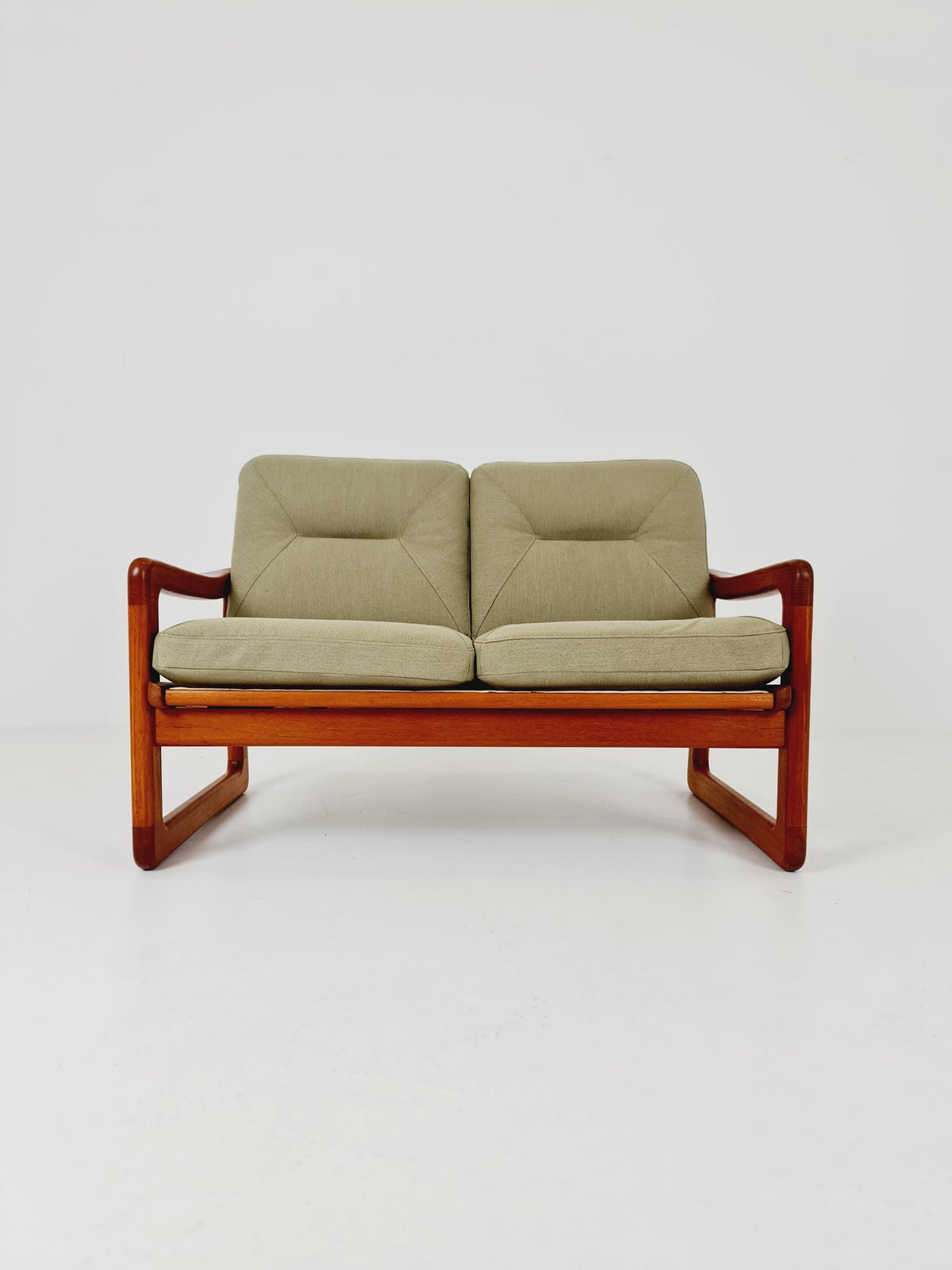 Mid century teak 2 -Seater Sofa by Holstebro Möbelfabrik , 1970s