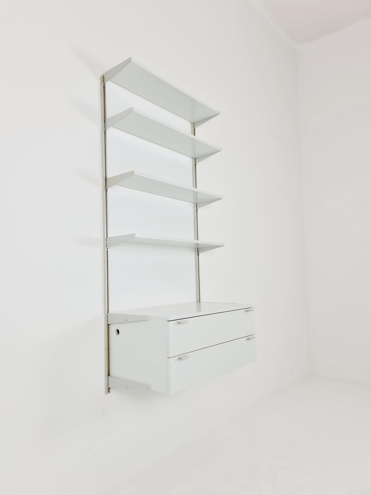 Modular George Nelson Wall Unit Bookcase, Herman Miller International collection "Vitra", 1960s