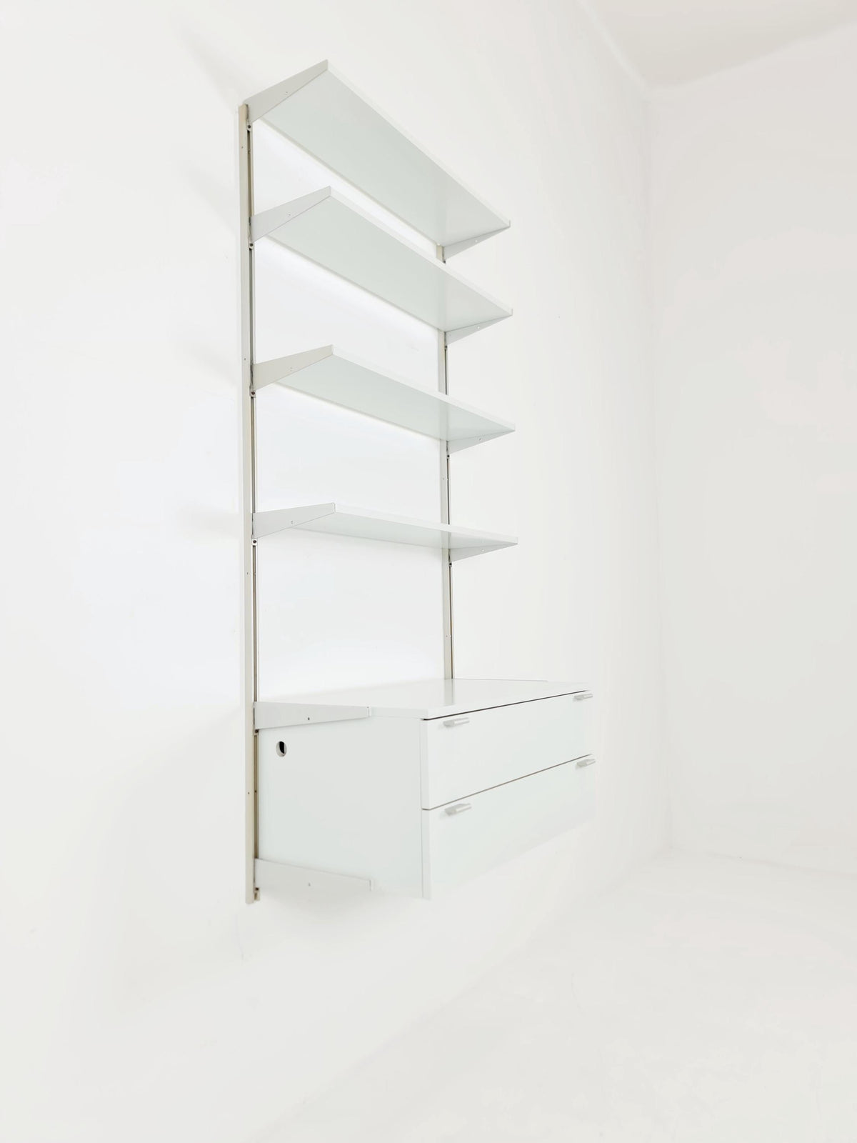 Modular George Nelson Wall Unit Bookcase, Herman Miller International collection "Vitra", 1960s