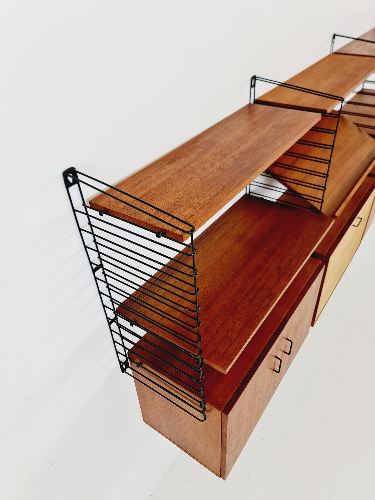 German shelf-system by Mustring West Germany teak , 1950s