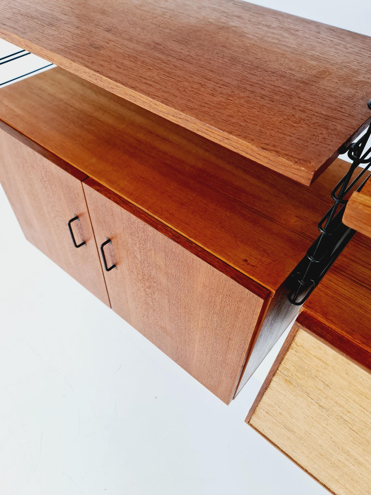 German shelf-system by Mustring West Germany teak , 1950s