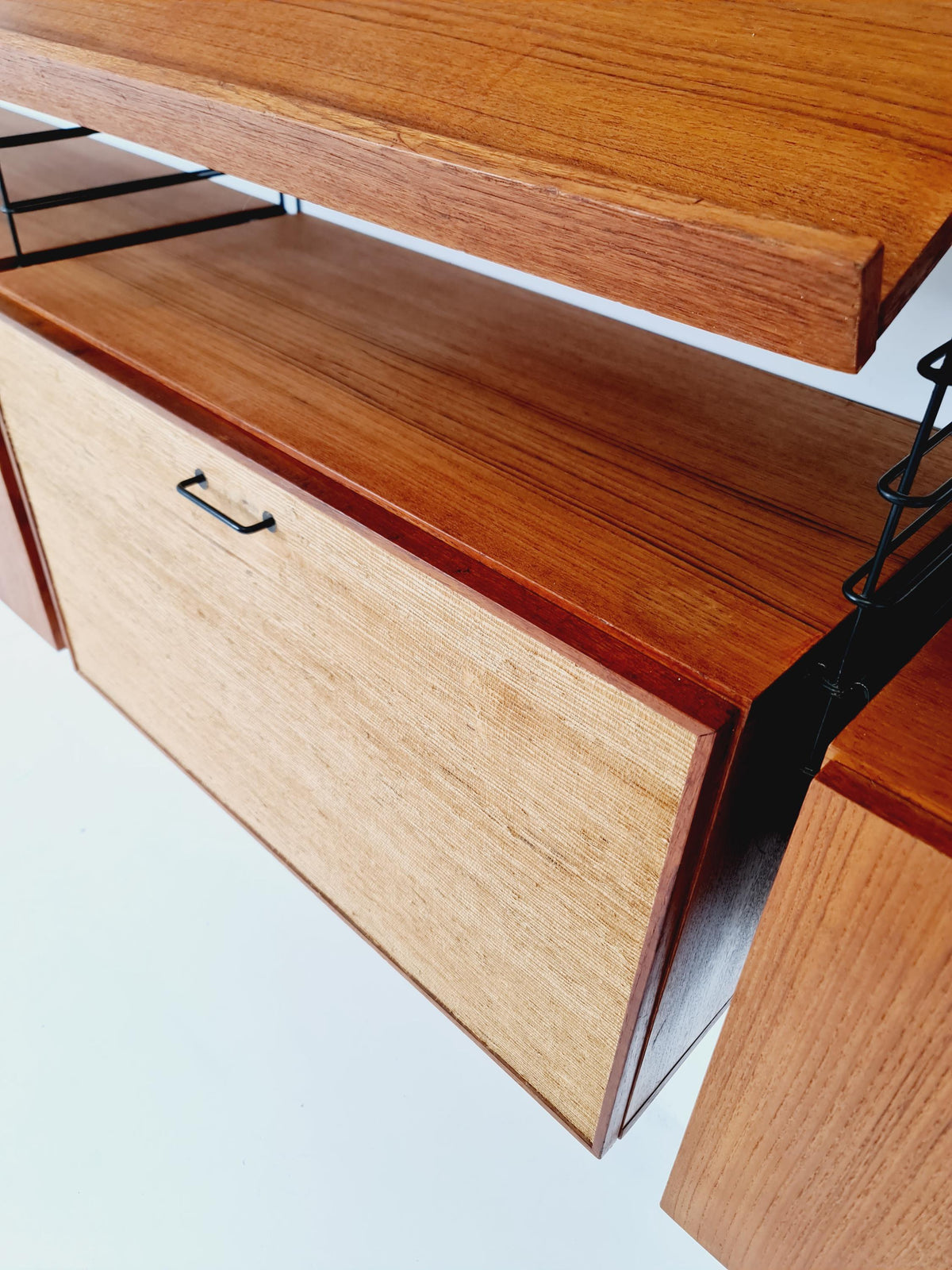 German shelf-system by Mustring West Germany teak , 1950s
