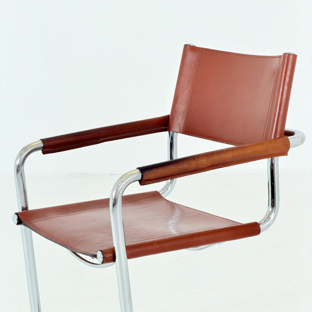 Mid-Century Bauhaus B34 Cantilever Chairs by Mart Stam for Linea Fiam, Italy, 1980s