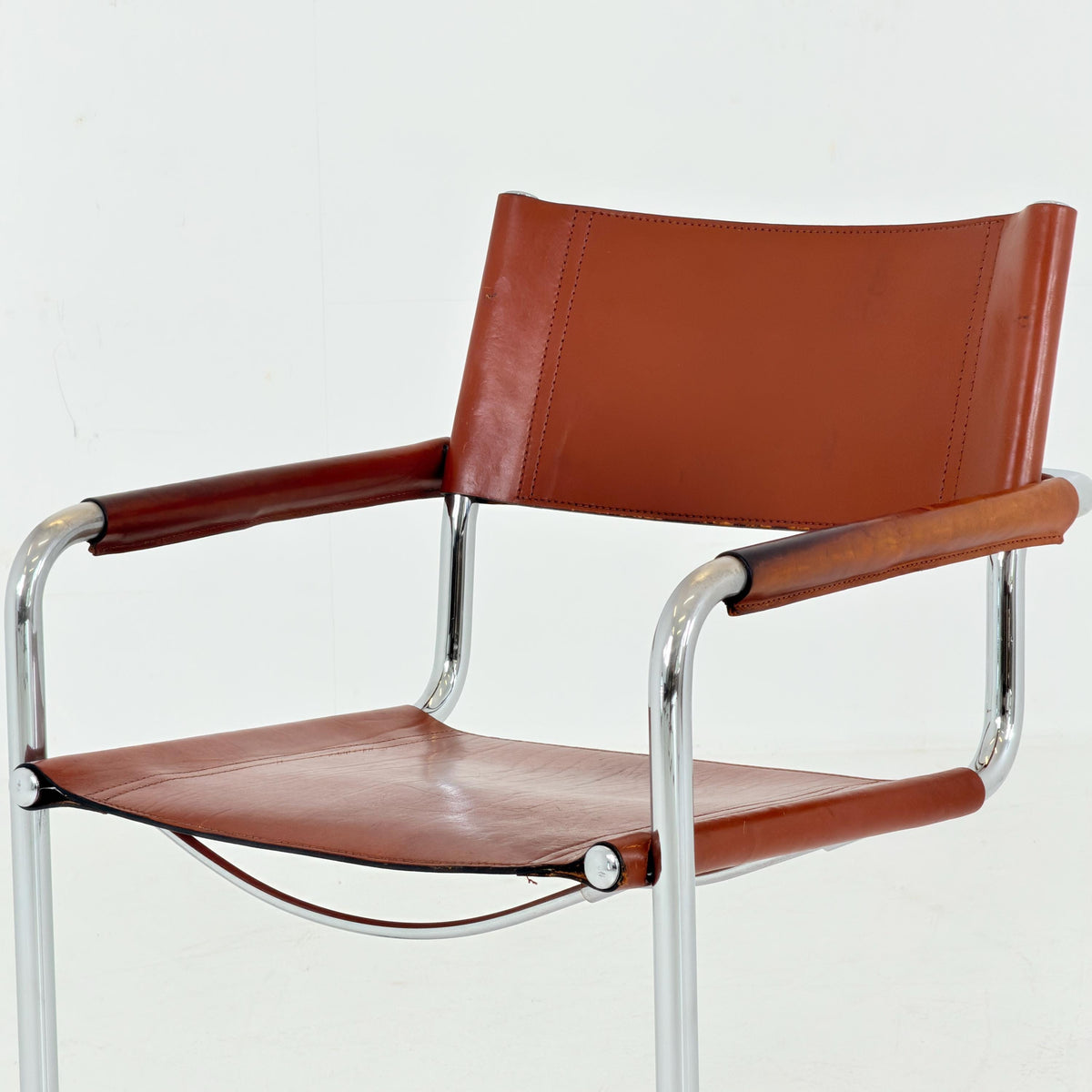 Mid-Century Bauhaus B34 Cantilever Chairs by Mart Stam for Linea Fiam, Italy, 1980s
