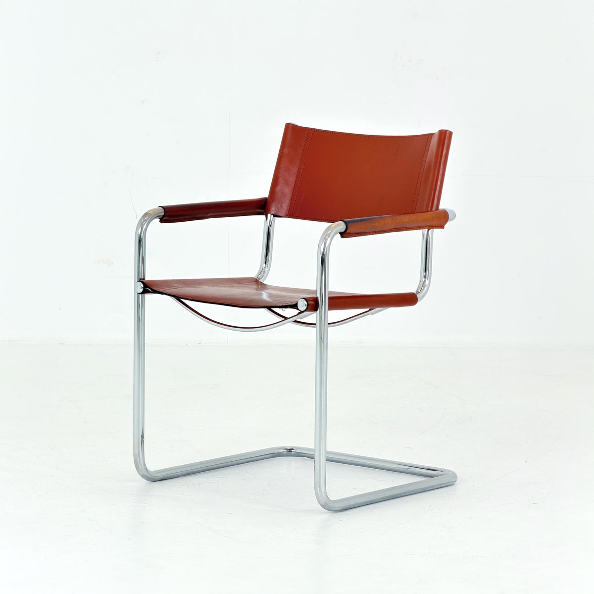 Mid-Century Bauhaus B34 Cantilever Chairs by Mart Stam for Linea Fiam, Italy, 1980s