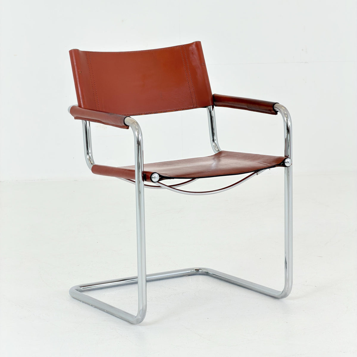 Mid-Century Bauhaus B34 Cantilever Chairs by Mart Stam for Linea Fiam, Italy, 1980s