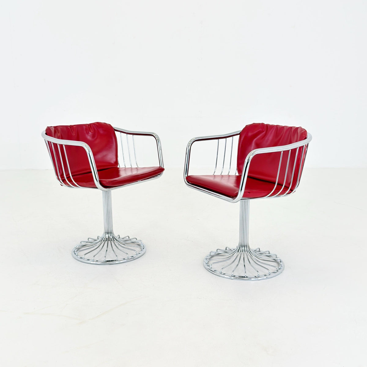 1 of 2 Mid-Century Cantilever Armchairs by Gastone Rinaldi for RIMA, Italy, 1970s
