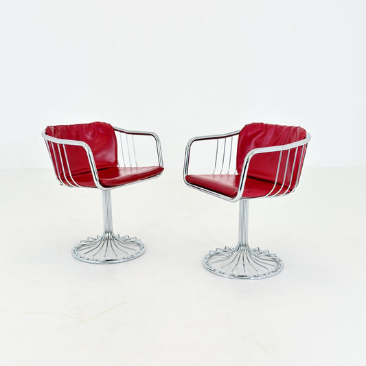 1 of 2 Mid-Century Cantilever Armchairs by Gastone Rinaldi for RIMA, Italy, 1970s
