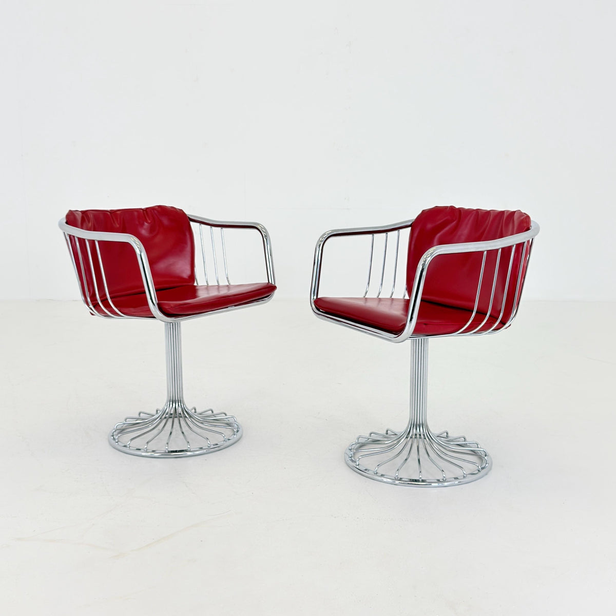 1 of 2 Mid-Century Cantilever Armchairs by Gastone Rinaldi for RIMA, Italy, 1970s