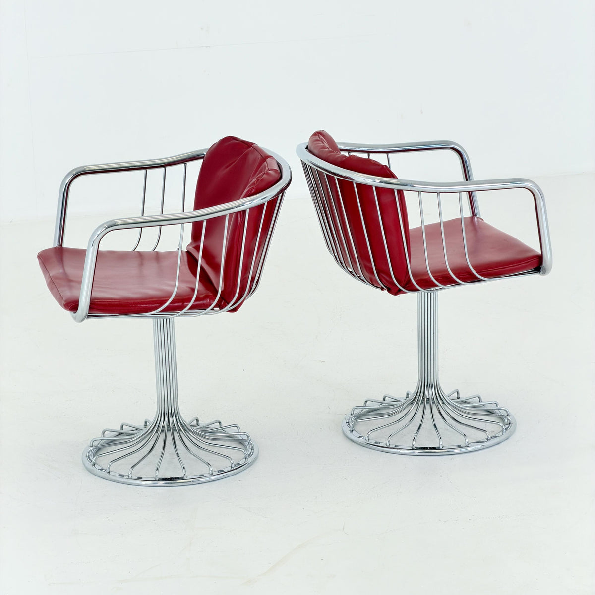 1 of 2 Mid-Century Cantilever Armchairs by Gastone Rinaldi for RIMA, Italy, 1970s