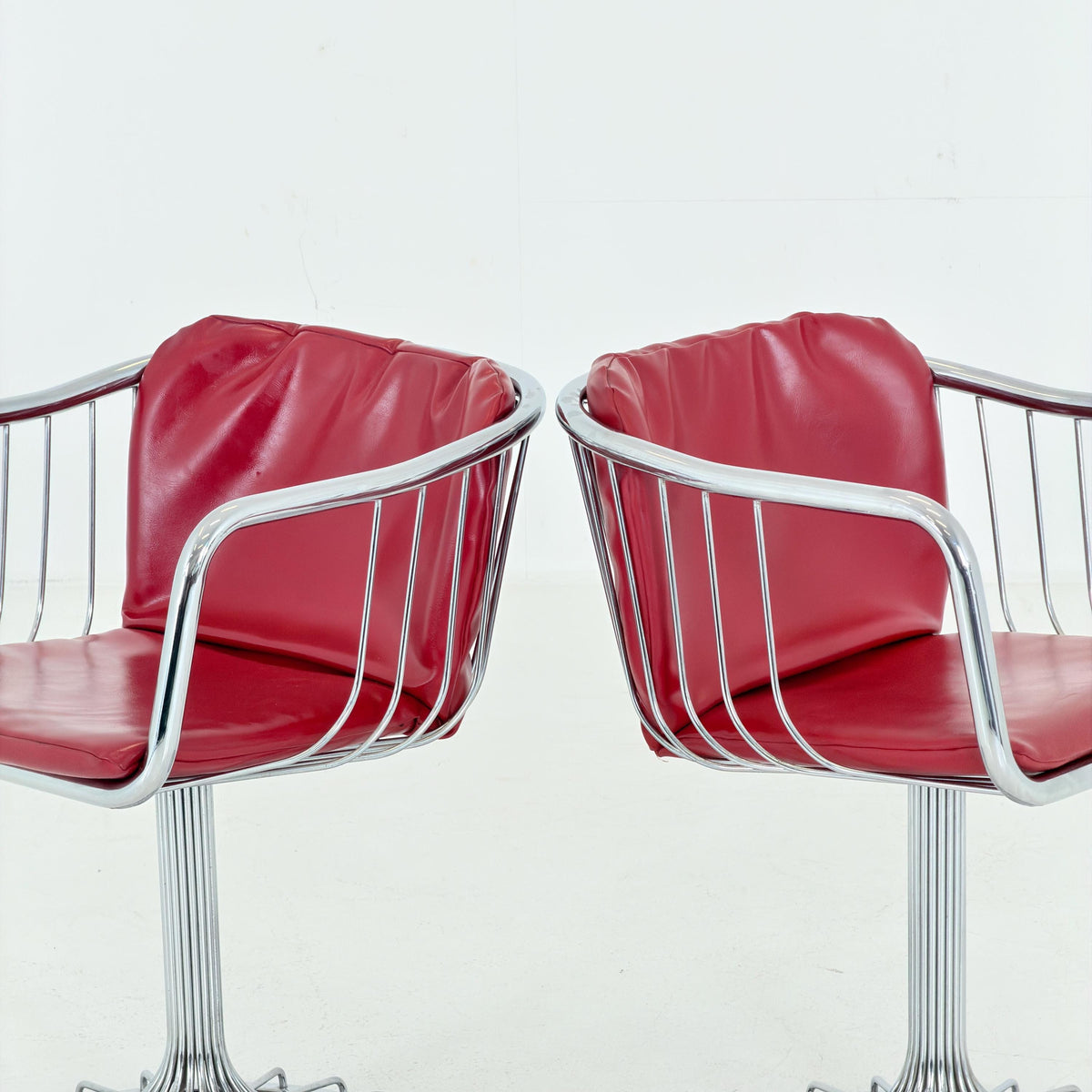 1 of 2 Mid-Century Cantilever Armchairs by Gastone Rinaldi for RIMA, Italy, 1970s
