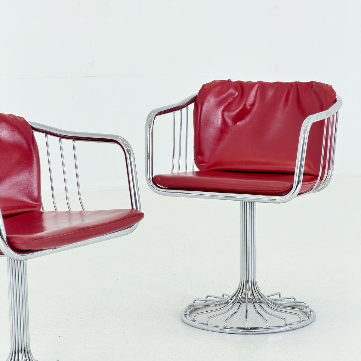 1 of 2 Mid-Century Cantilever Armchairs by Gastone Rinaldi for RIMA, Italy, 1970s
