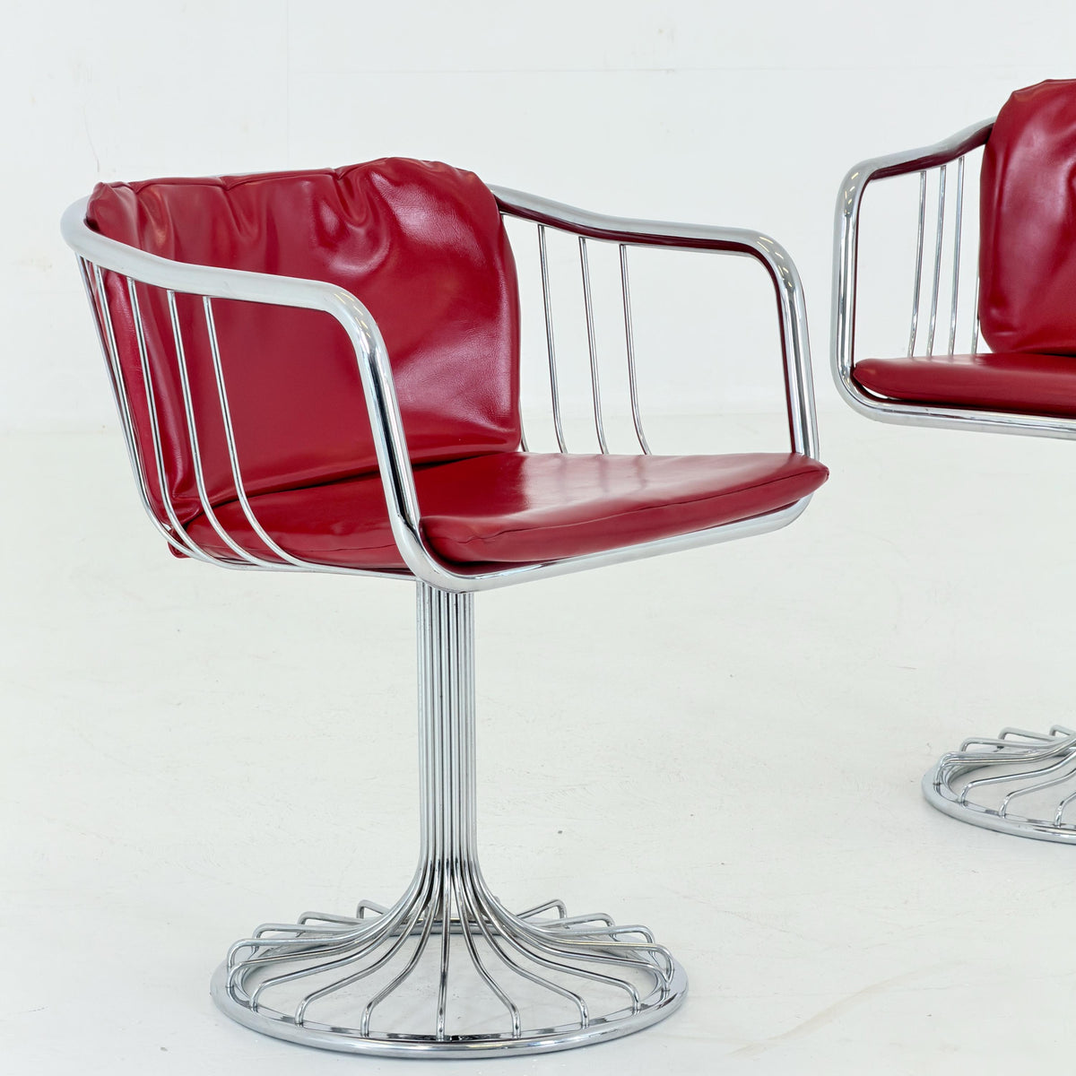 1 of 2 Mid-Century Cantilever Armchairs by Gastone Rinaldi for RIMA, Italy, 1970s
