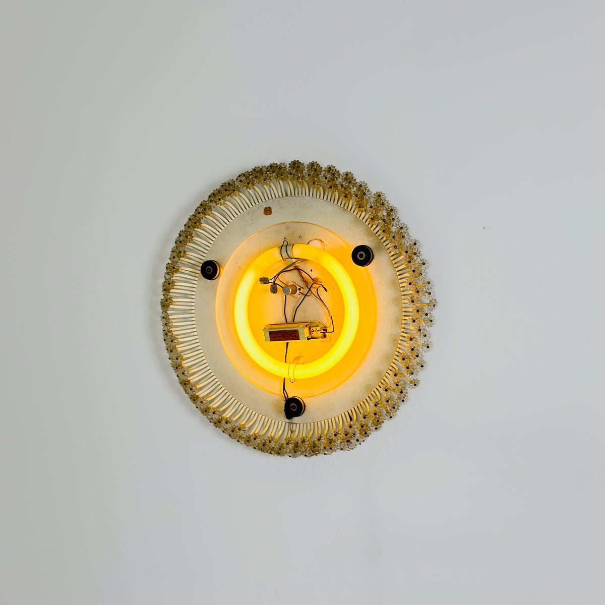 Mid Century Backlit Round Wall Mirror by Emil Stejnar for Rupert Nikoll, 1960s Germany