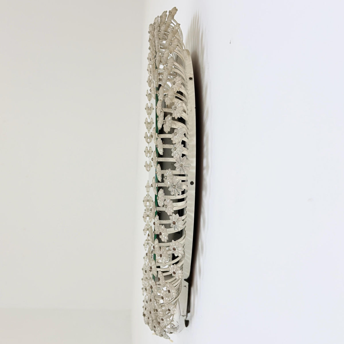 Mid Century Backlit Round Wall Mirror by Emil Stejnar for Rupert Nikoll, 1960s Germany