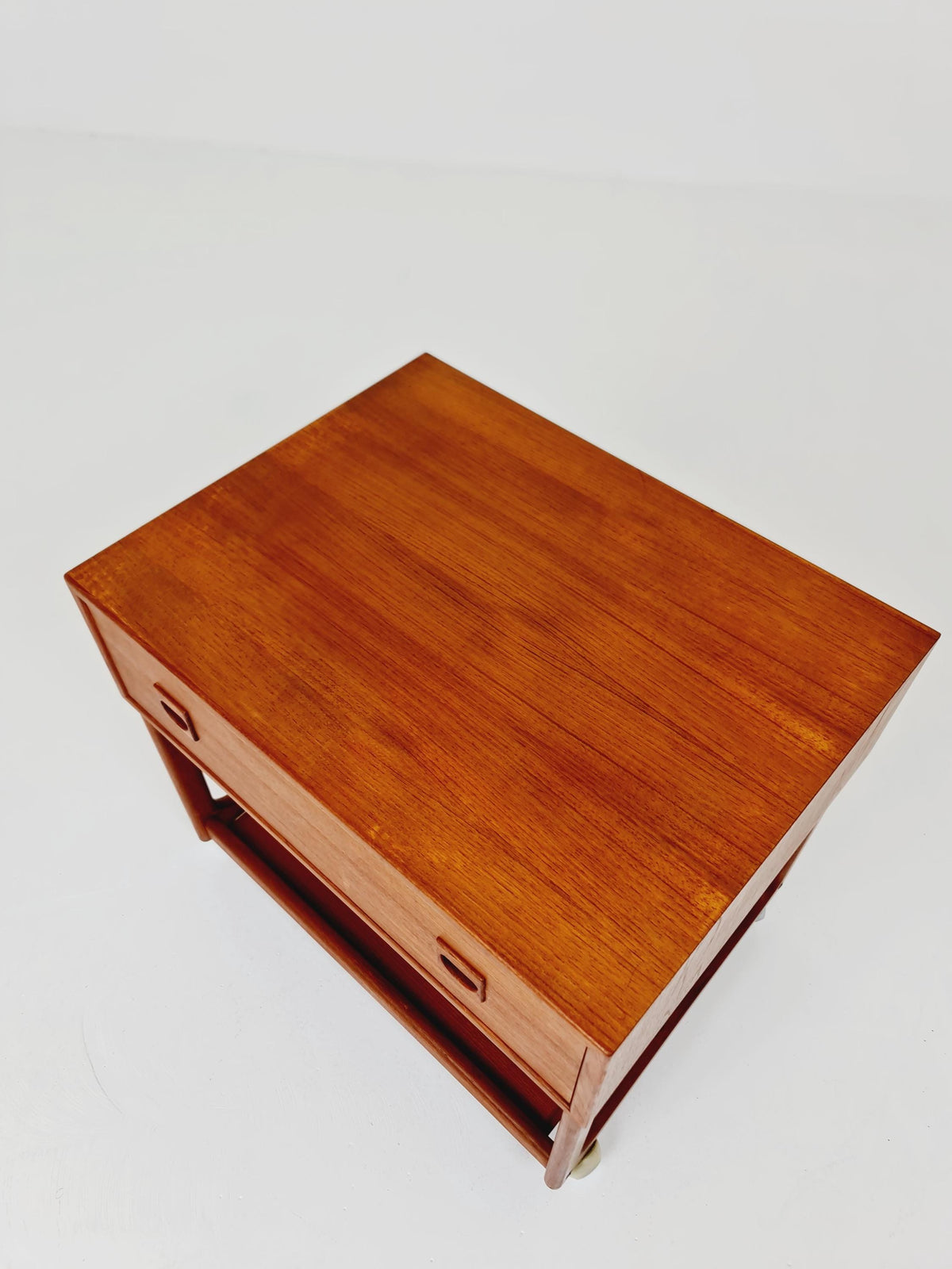 Midcentury danish Teak Vintage Side table/ Bedside table By Erik Brouer for Brouer , 1960s