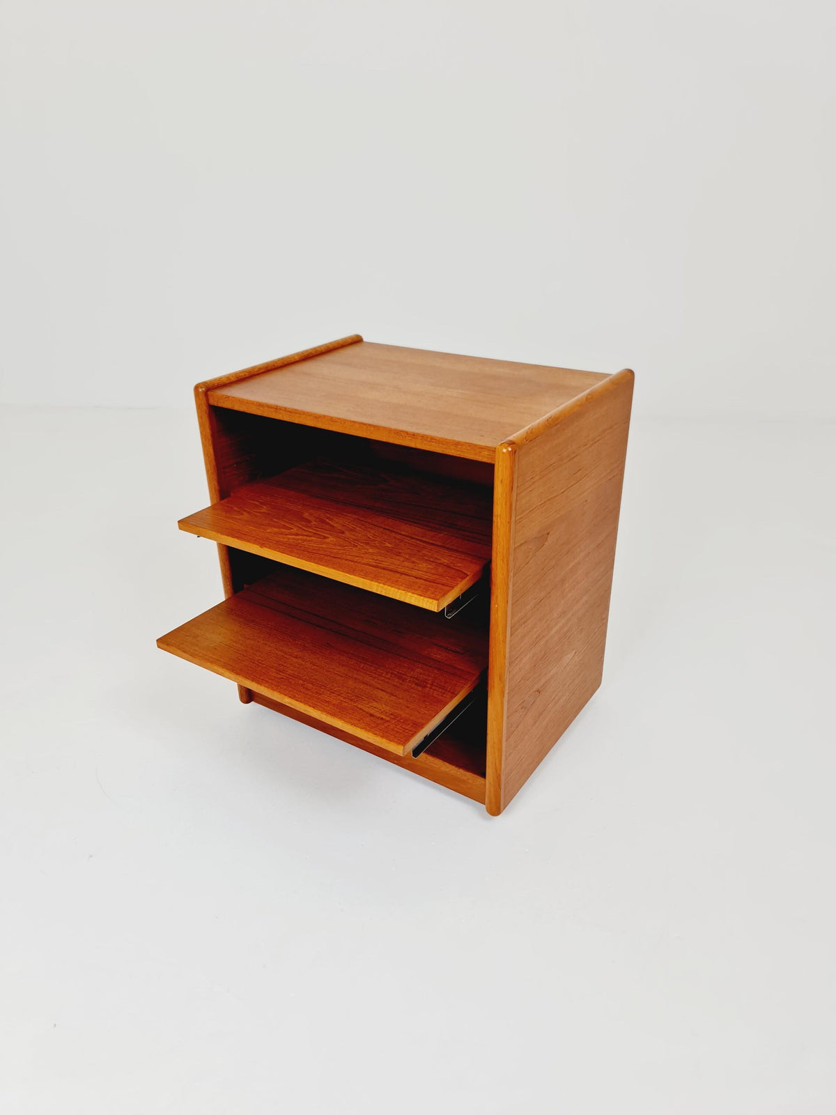 Mid century Solid Danish teak hallway cabinet, Record cabinet By Kai Kristiansen For Vildbjerg 1970s