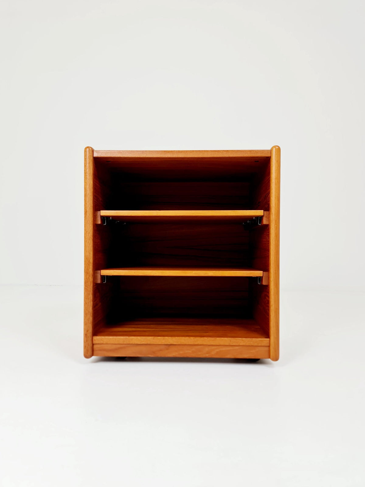 Mid century Solid Danish teak hallway cabinet, Record cabinet By Kai Kristiansen For Vildbjerg 1970s
