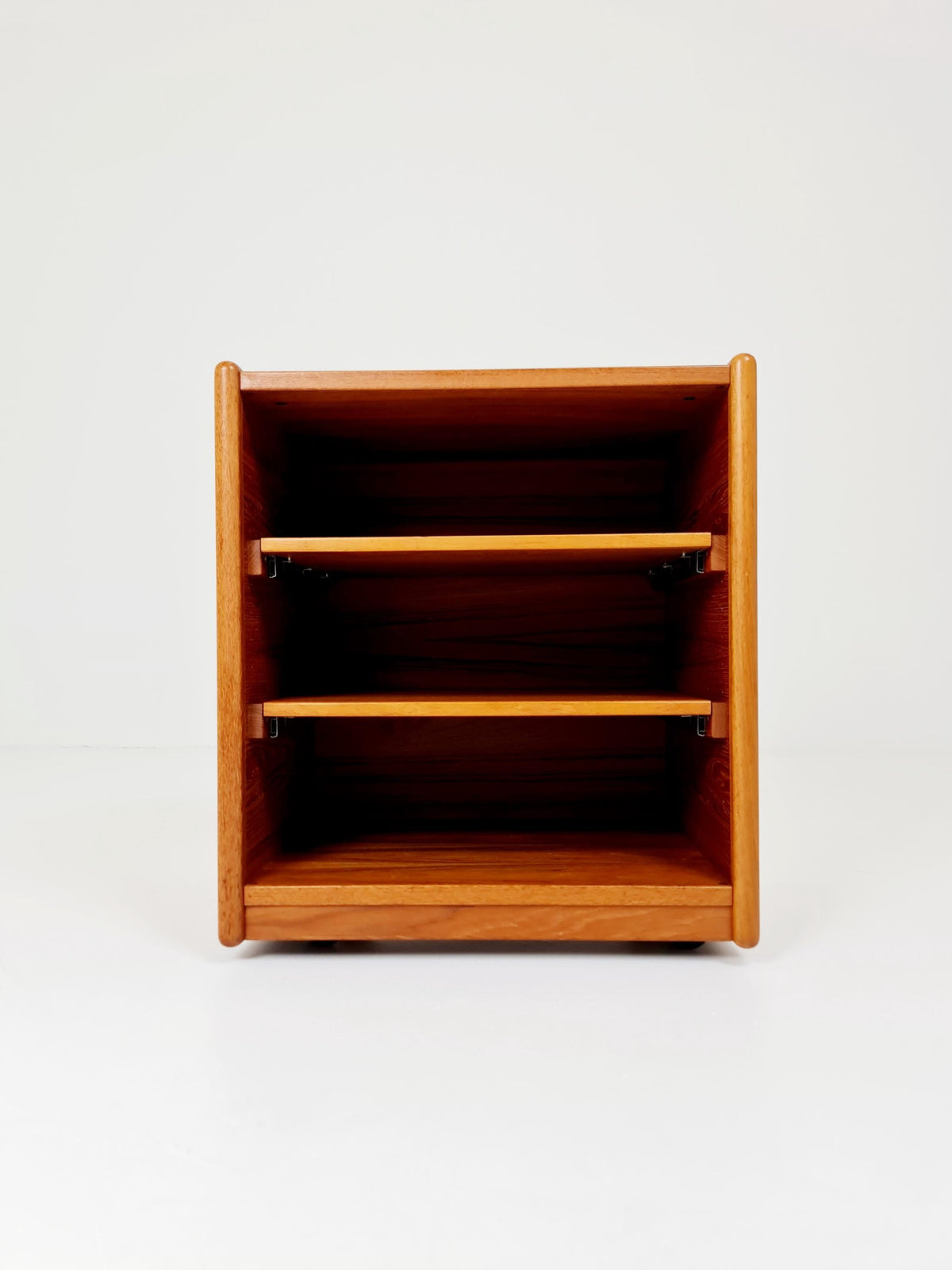 Mid century Solid Danish teak hallway cabinet, Record cabinet By Kai Kristiansen For Vildbjerg 1970s