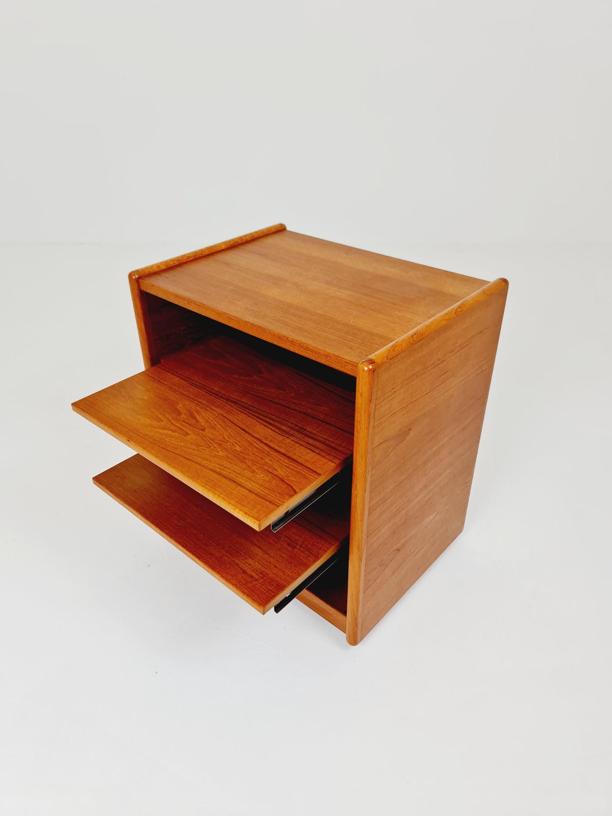 Mid century Solid Danish teak hallway cabinet, Record cabinet By Kai Kristiansen For Vildbjerg 1970s