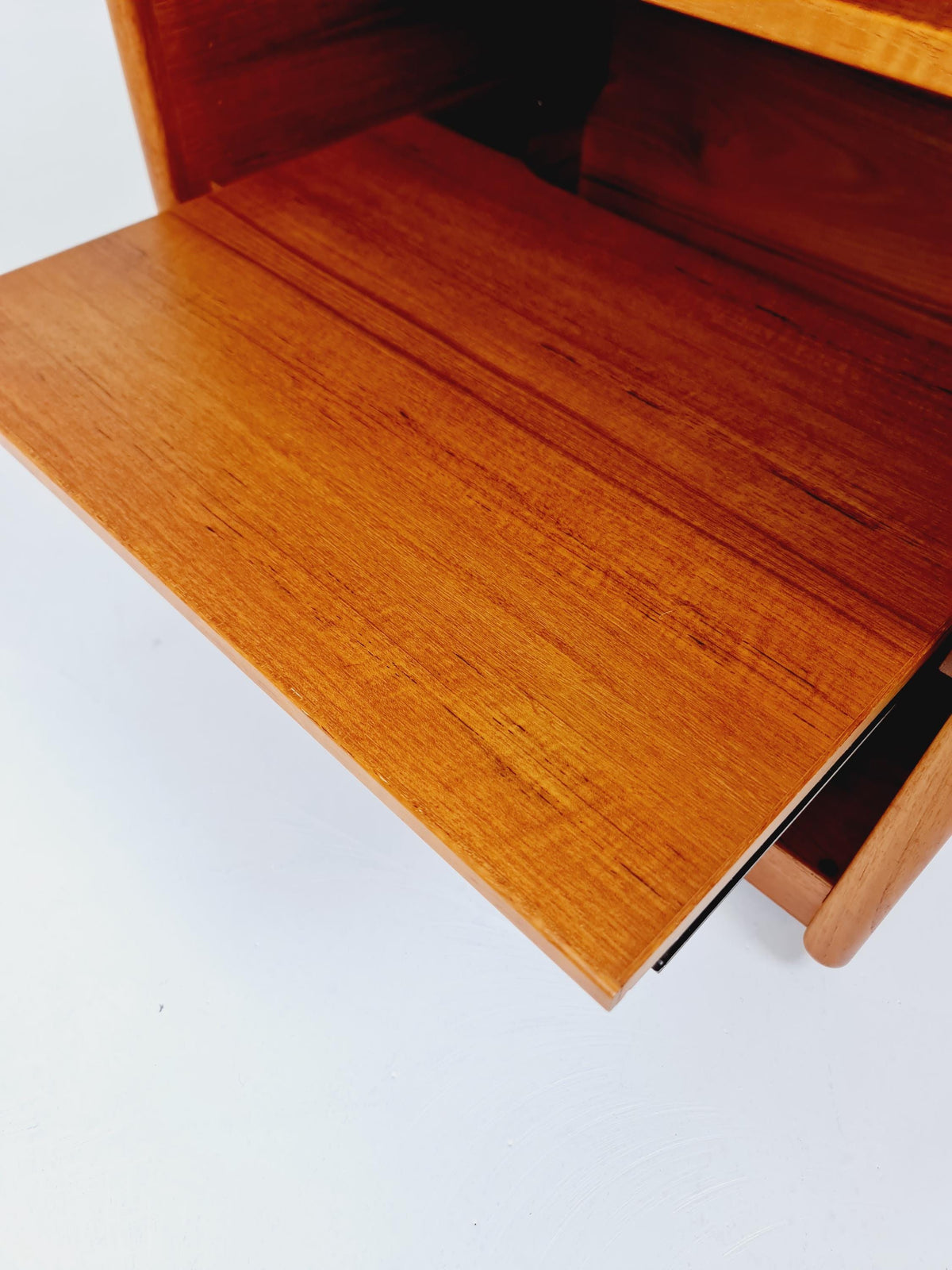 Mid century Solid Danish teak hallway cabinet, Record cabinet By Kai Kristiansen For Vildbjerg 1970s
