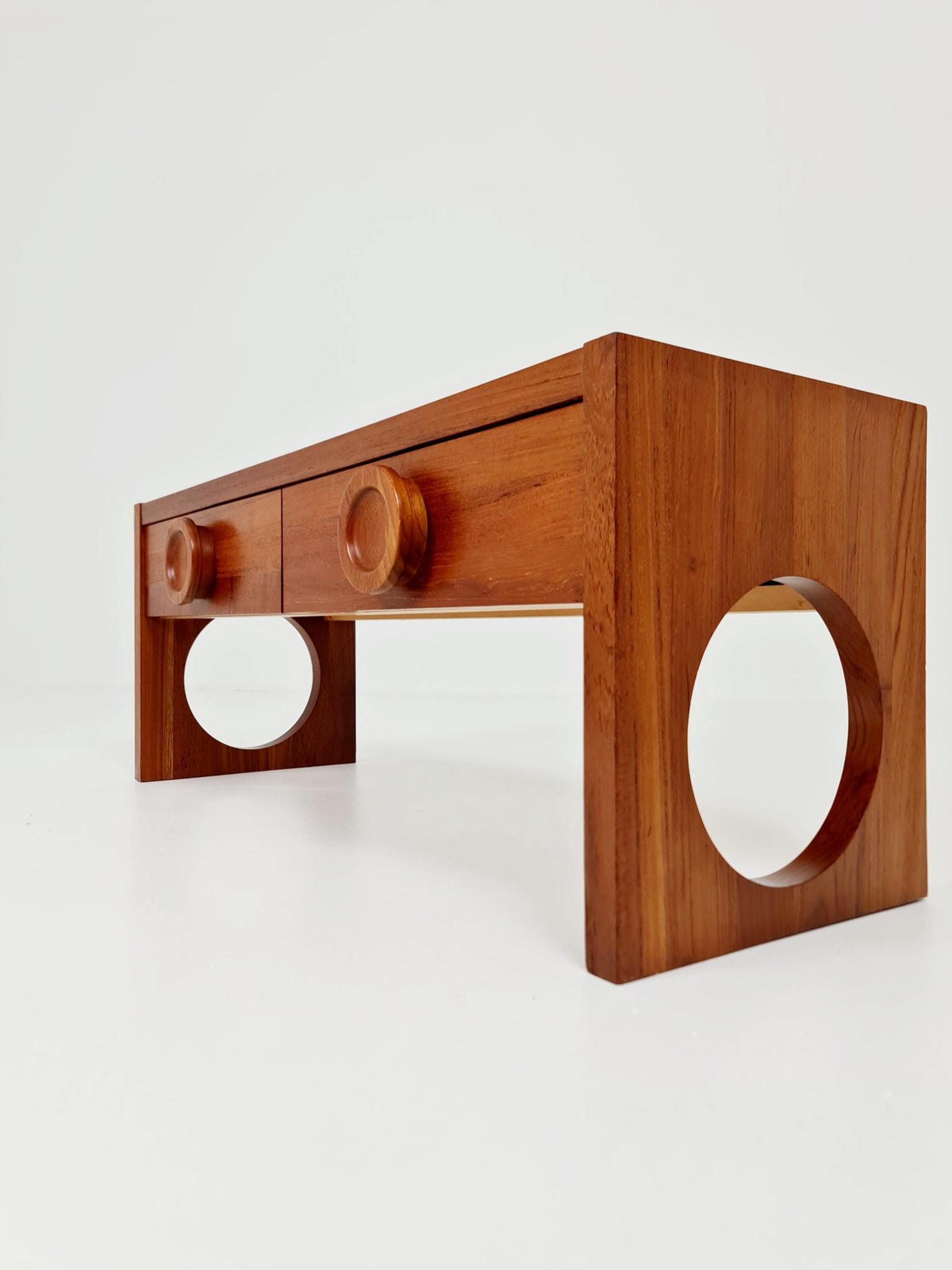 Rare Mid century Danish solid Teak Sideboard , 1960s