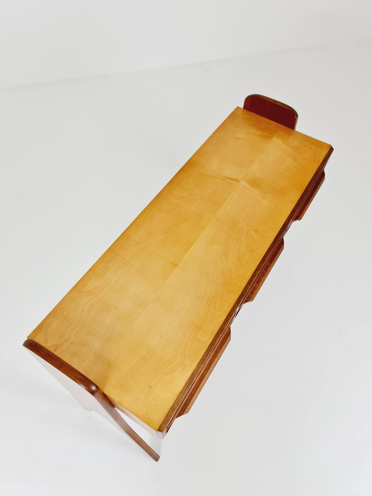Rare German mid-century Ash and Walnut sideboard /Make up Table By Karl Nothelfer , 1950s