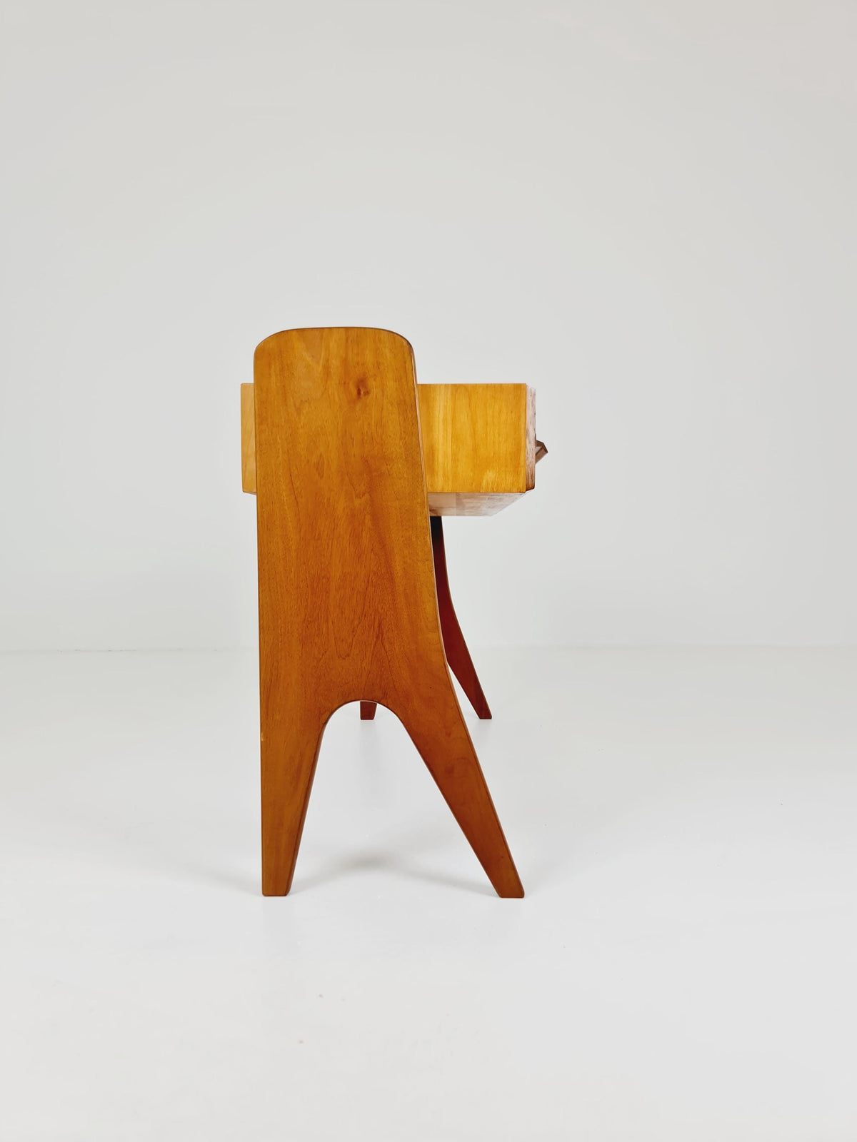 Rare German mid-century Ash and Walnut sideboard /Make up Table By Karl Nothelfer , 1950s