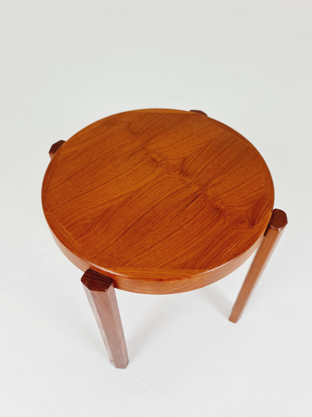 Midcentury Danish Solid teak side table By Toften Möbelfabikken 1960s