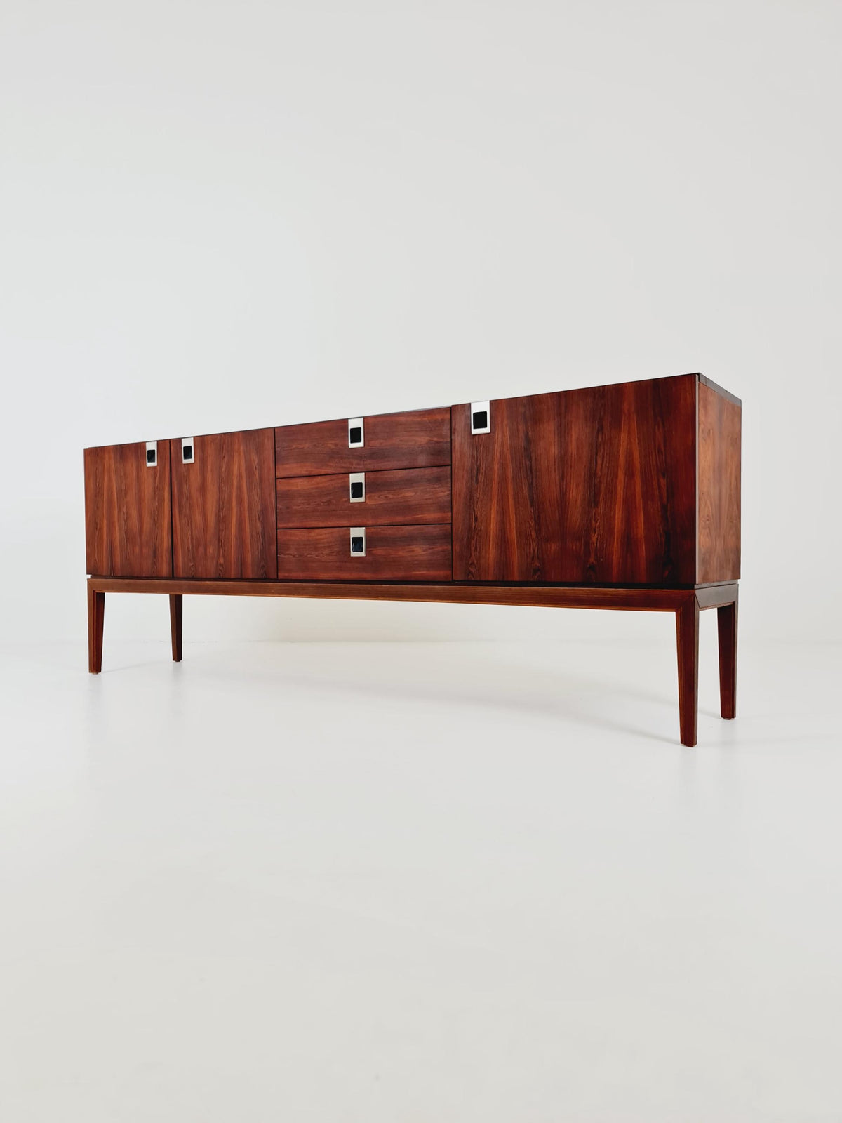 Rare Mid Century Modern German rosewood Sideboard by Palette Mööbel , 1950s